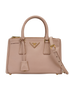Small Galleria Tote, &pound;1,200, Handbags, Pink, Leather, Front view